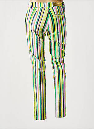 Pantalon chino țesătură poplin mărime normală verde COUTURIST femeie