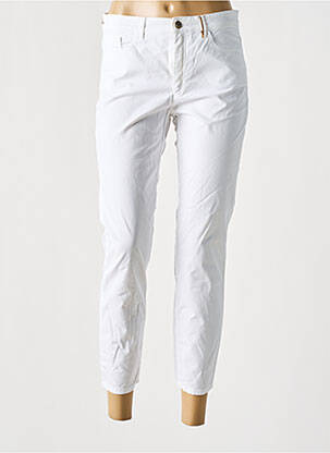Pantalon 7/8 elasticitate mărime normală alb COUTURIST femeie