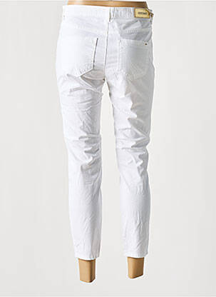 Pantalon 7/8 elasticitate mărime normală alb COUTURIST femeie