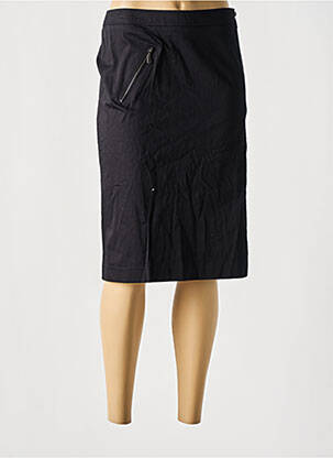 Fustă midi negru UN TEMPS POUR ELLE femeie