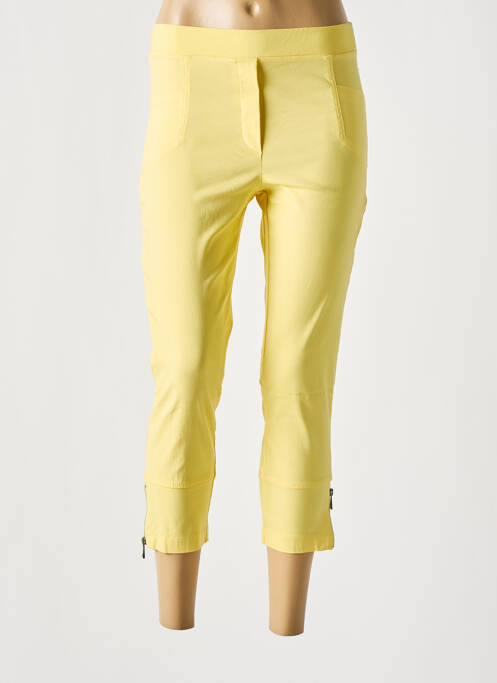 Pantalon trei sferturi galben HALOGENE femeie