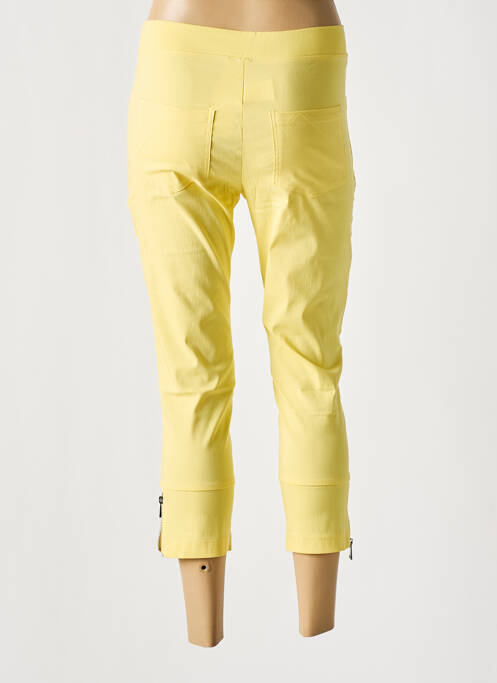 Pantalon trei sferturi galben HALOGENE femeie