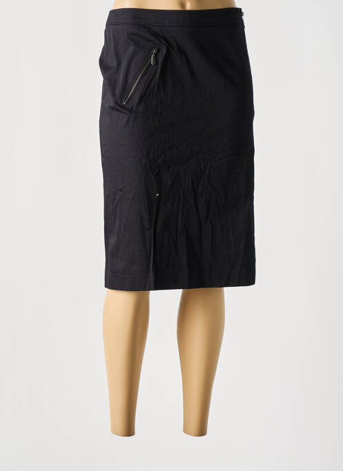 Fustă midi negru UN TEMPS POUR ELLE femeie