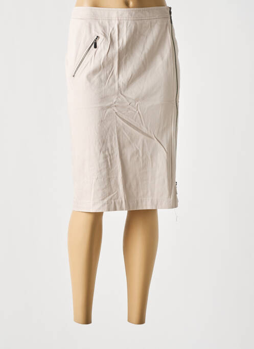 Fustă midi gri UN TEMPS POUR ELLE femeie