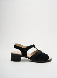 Sandale/pantofi decupați vârf deschis toc de 4 la 6 cm negru ARA femme