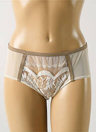 Shorty efect material satinat bej BARBARA femme