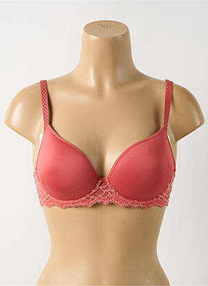 Sutien efect material satinat top sutien modelat portocalie SIMONE PERELE femeie