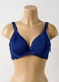 Sutien efect material satinat top sutien modelat albastru AUBADE femme