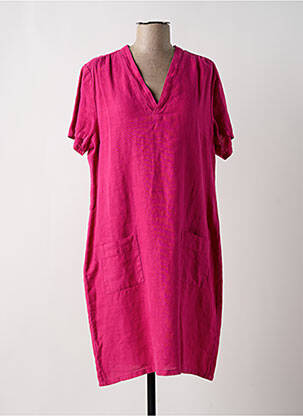 Rochie midi roz SIGNE NATURE femeie