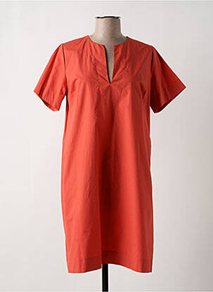 Rochie scurtă mâneci scurte mâneci scurte portocalie LA FEE MARABOUTEE femeie