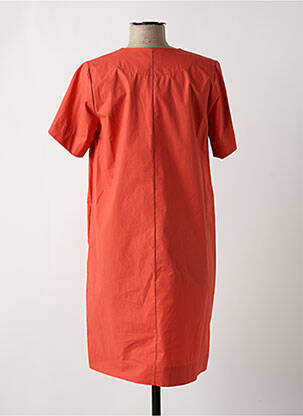 Rochie scurtă mâneci scurte mâneci scurte portocalie LA FEE MARABOUTEE femeie