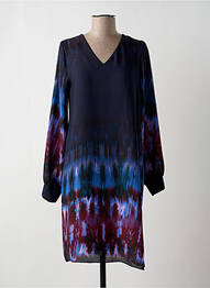 Rochie midi croială fluidă mâneci lungi albastru LA FEE MARABOUTEE femeie