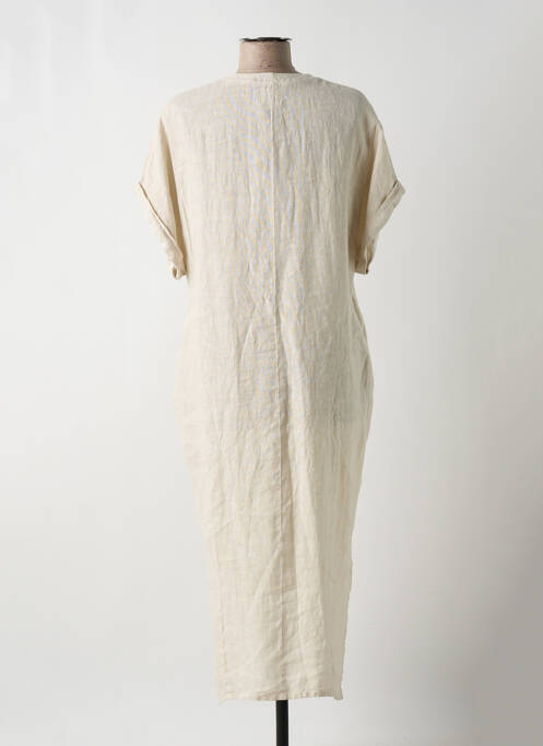 Rochie midi bej O'MER femeie