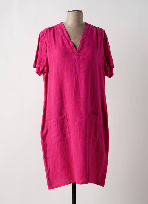 Rochie midi roz SIGNE NATURE femeie