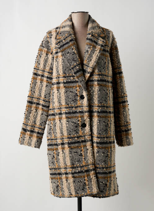 Palton lung bej LA FEE MARABOUTEE femeie