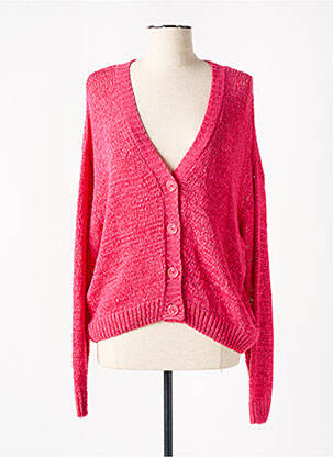 Vestă cu mâneci lungi roz SIGNE NATURE femeie