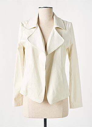 Geci din piele ecologică bej SIGNE NATURE femeie