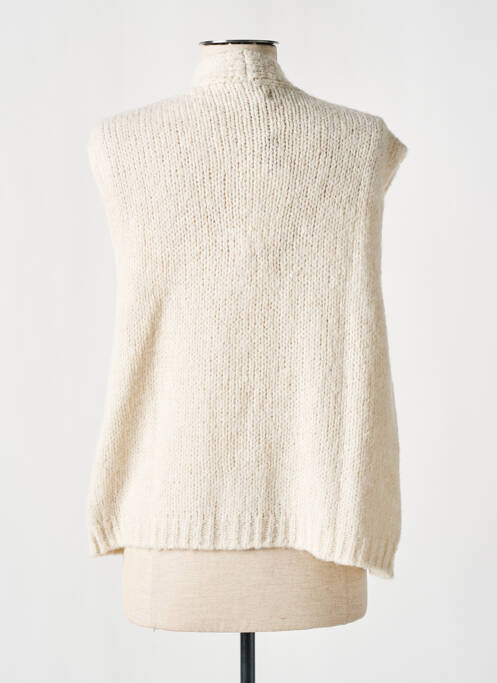 Vestă fără mâneci bej SIGNE NATURE femeie