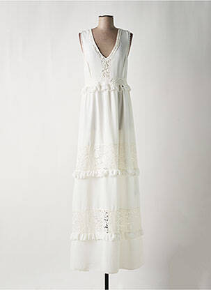 Rochie lungă alb FRACOMINA femeie