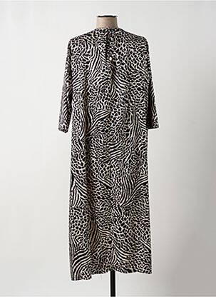 Rochie midi mâneci 3/4 mâneci 3/4 negru MANILA GRACE femeie