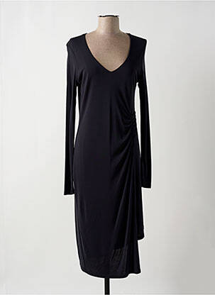 Rochie midi mâneci lungi mâneci lungi negru MYRINE & ME femeie