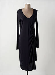 Rochie midi mâneci lungi mâneci lungi negru MYRINE & ME femme