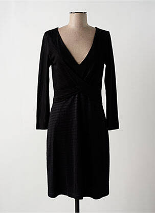 Rochie midi mâneci lungi mâneci lungi negru WOM & NOW femeie
