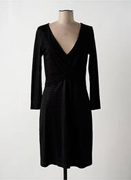 Rochie midi mâneci lungi mâneci lungi negru WOM & NOW femeie
