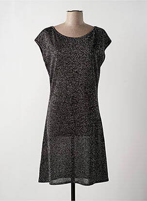 Rochie pulover guler rotund mâneci scurte negru SARAH PACINI femeie
