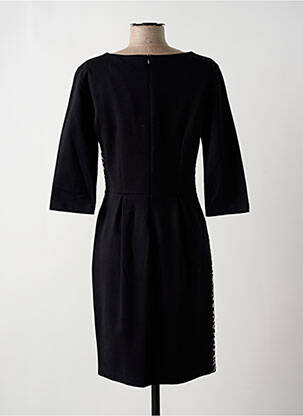 Rochie midi mâneci 3/4 mâneci 3/4 negru ELEONORA AMADEI femeie