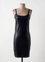 Rochie midi guler rotund bretele subțiri negru SARAH PACINI femme