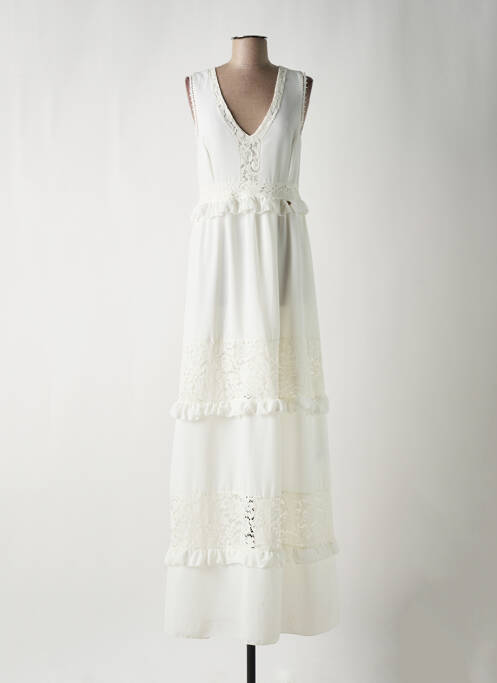 Rochie lungă alb FRACOMINA femeie