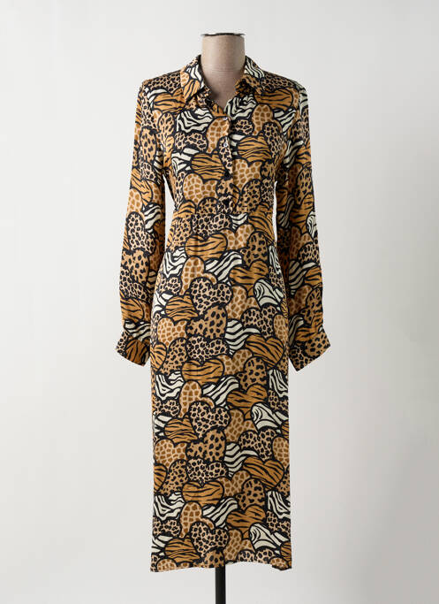 Rochie midi maro LA FÉE ATELIER BY LA FÉE MARABOUTÉE femeie