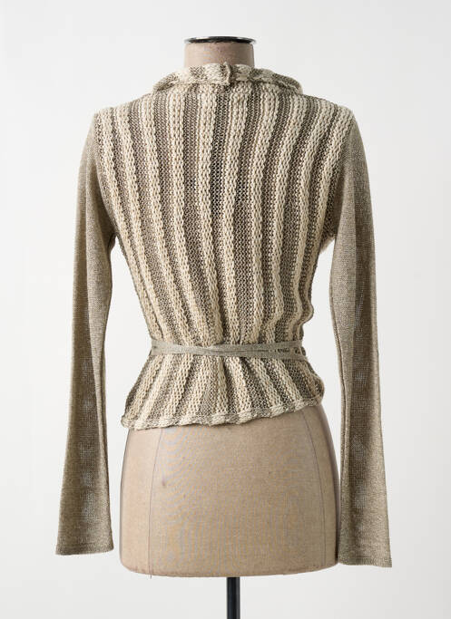 Cardigan petrecut croială cambrată bej SARAH PACINI femme