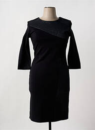 Rochie midi mâneci 3/4 mâneci 3/4 negru ELEONORA AMADEI femme
