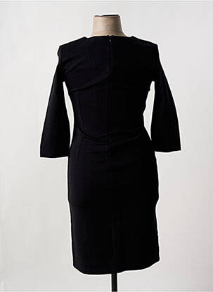Rochie midi mâneci 3/4 mâneci 3/4 negru ELEONORA AMADEI femeie