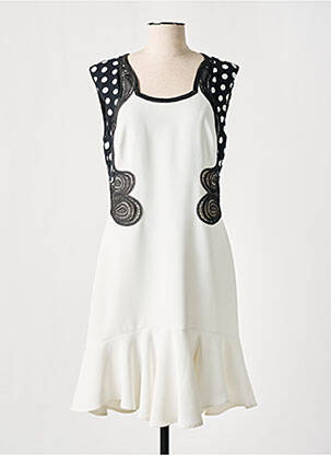 Rochie midi alb LESLIE femeie