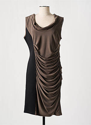 Rochie midi fără mâneci fără mâneci maro JOSEPH RIBKOFF femme