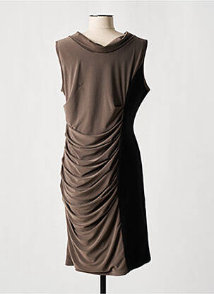 Rochie midi fără mâneci fără mâneci maro JOSEPH RIBKOFF femeie