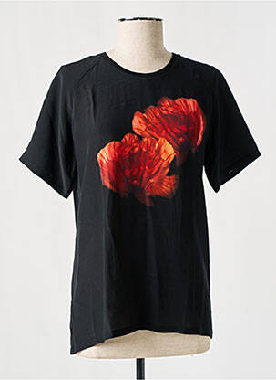 Tricou imprimeu fantezie mâneci scurte negru GERARD DAREL femeie