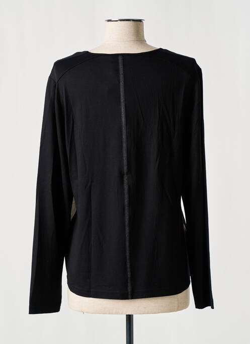 Tricou imprimeu fantezie mâneci lungi negru PURE BY LUCIA femme