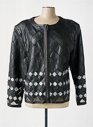 Geacă din piele negru AKHESA femeie