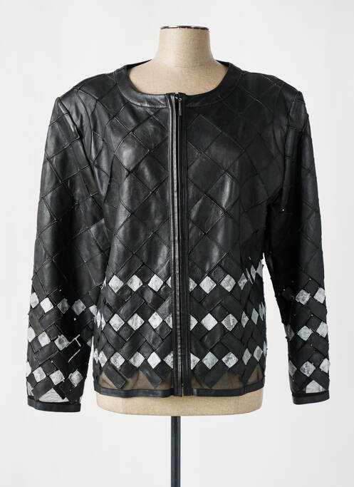 Geacă din piele negru AKHESA femeie