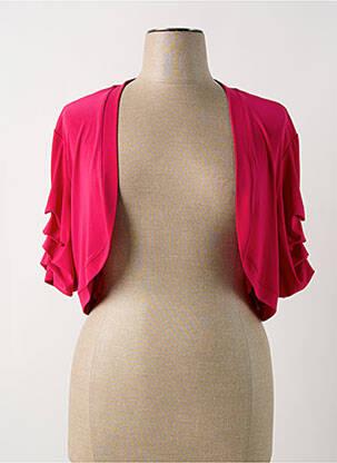 Bolero efect material satinat roz JOSEPH RIBKOFF femeie