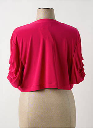 Bolero efect material satinat roz JOSEPH RIBKOFF femeie