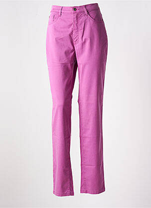 Pantalon slim violet BRUNO SAINT HILAIRE femeie