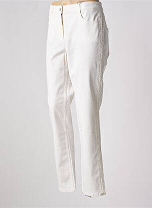 Blugi cu croială slim bej BASLER femeie