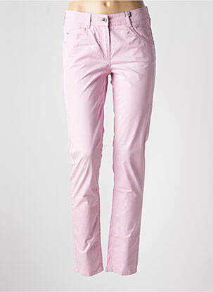 Pantalon slim roz ATELIER GARDEUR femeie