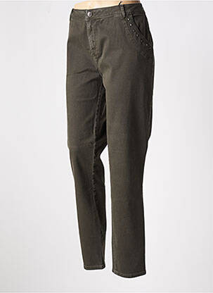 Blugi cu croială slim verde EVA KAYAN femeie