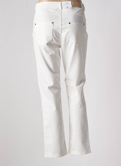 Pantalon slim bej BRUNO SAINT HILAIRE femeie